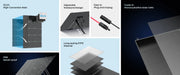 Portable 420W solar panel