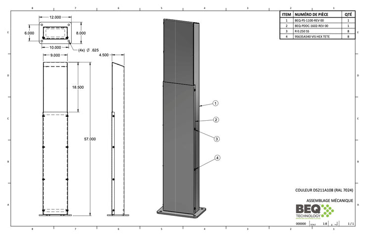 Single pedestal