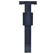 Double pedestal with retractable cables