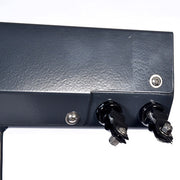 Double pedestal with retractable cables