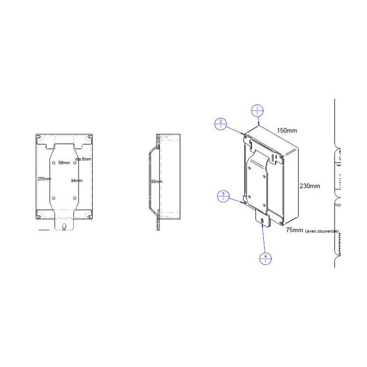 TechnoVE additional wall mount