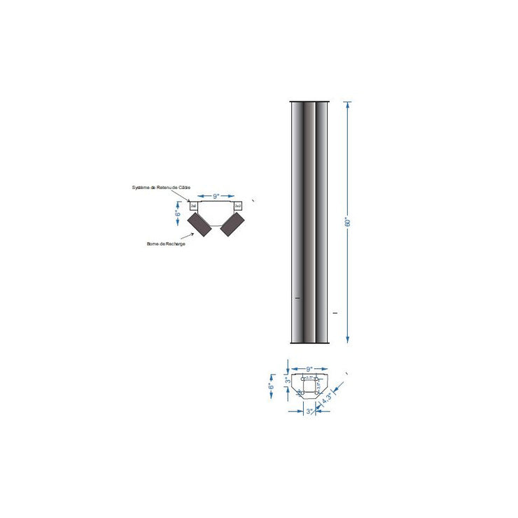 Aluminum pedestal